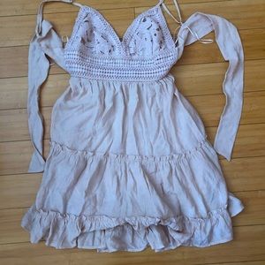 NWT Beige Summery/Flowy Dress